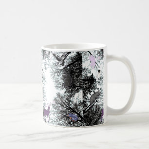 Mikitiez fairy magical tree forest owl mole coffee mug