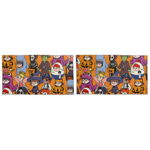 Mikitiez fairy shark wizard grimreaper frankenstei pillowcase