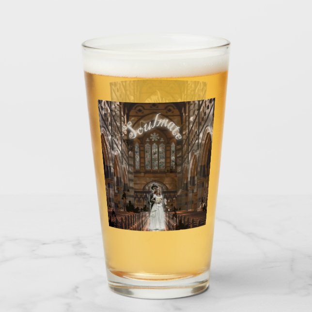 Mikitiez gothic halloween wedding soulmate vintage glass (Front Filled)