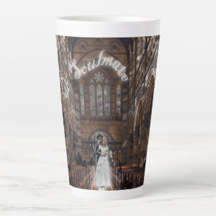 Mikitiez gothic halloween wedding soulmate vintage latte mug