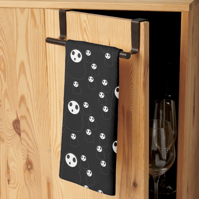 Mikitiez groovy ghouls bat night holiday halloween kitchen towel (Thirds Fold)