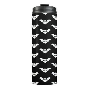 Mikitiez groovy ghouls bat night holiday halloween thermal tumbler