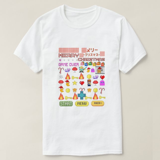 Mikitiez holiday christmas videogame cutepenguin  T-Shirt (Design Front)