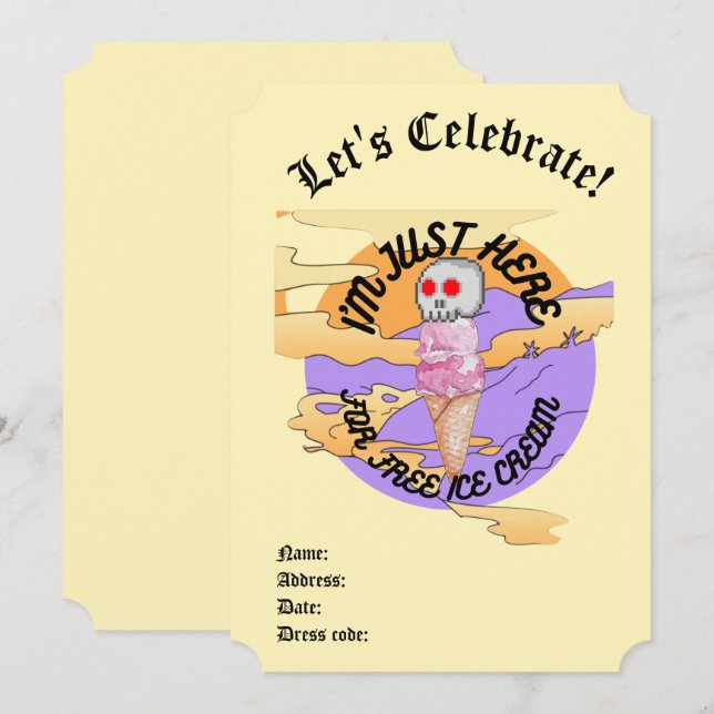 Mikitiez icecream party favourtie Specialty Mug Invitation (Front/Back)