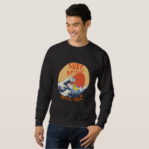 Mikitiez japanesewave summer surf animemanga sweatshirt