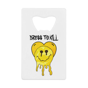Mikitiez melt yellow heart smile friendship credit card bottle opener