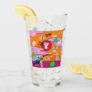 Mikitiez meow summer cat party beach glass