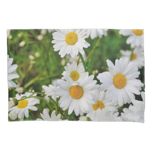 Mikitiez mini white daisy wild flower vintage pillowcase