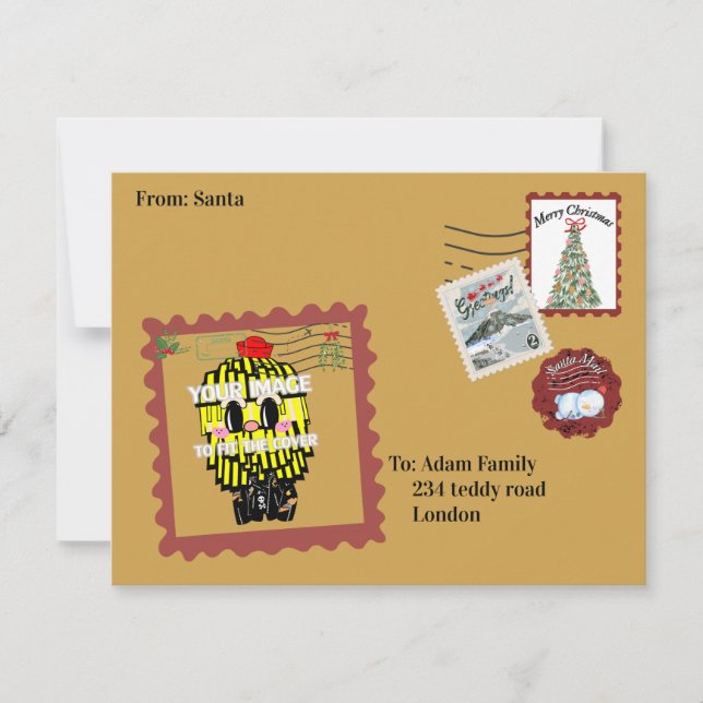 Mikitiez northpole expressmail stamp collection invitation (Front)