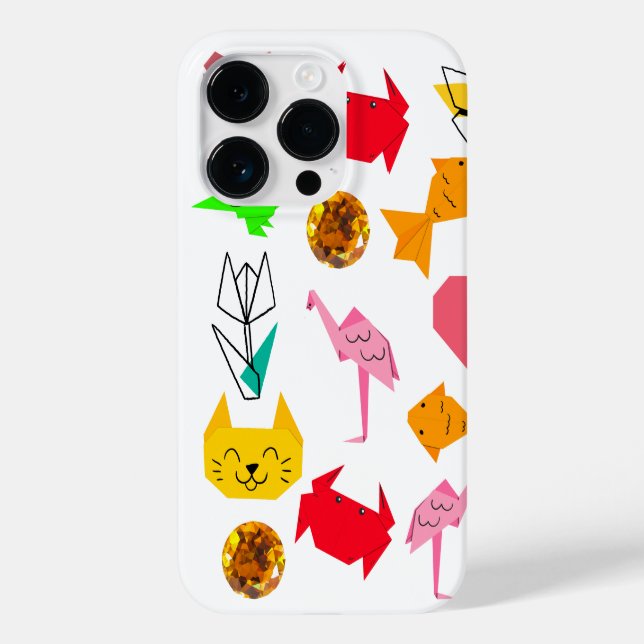 Mikitiez origami cancer summer jewel animal cat  Case-Mate iPhone case (Back)