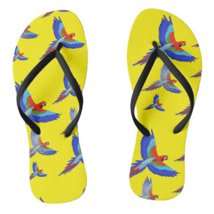 Mikitiez parrot hawaii summersunset beach spring flip flops