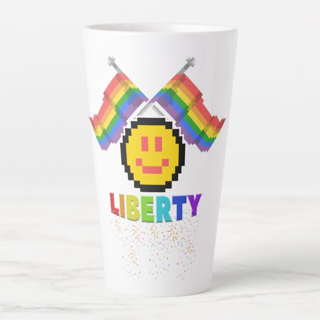 Mikitiez PE olympics doughnut rainbow sport lgbtqi Latte Mug (Front)