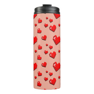 Mikitiez pink heart selflove june gemini thermal tumbler