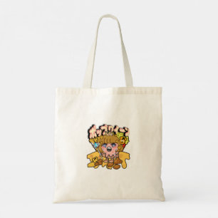 Mikitiez popqueen popcorn moivenight cinema Denim Tote Bag