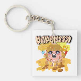 Mikitiez popqueen popcorn moivenight cinema keychain