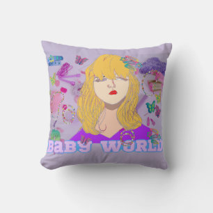 Mikitiez premier movie night princess doll summer  throw pillow