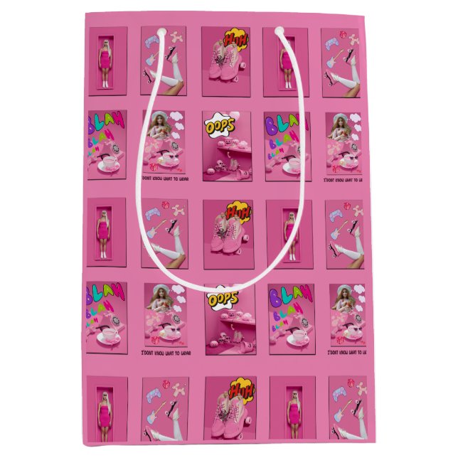 Mikitiez premier movie night princess doll T-Shirt Medium Gift Bag (Front)