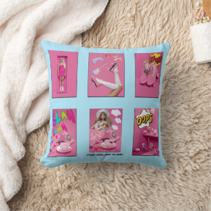 Mikitiez premier movie night princess doll T-Shirt Throw Pillow