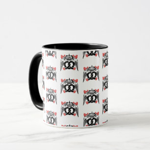 Mikitiez pretzel bread baker queen king  mug