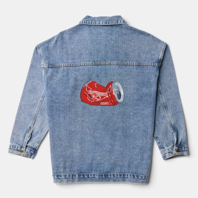 Mikitiez red capricorn cola pop star denim jacket (Back)