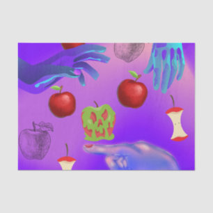 Mikitiez red skull toxic apple vegan summer tissue paper