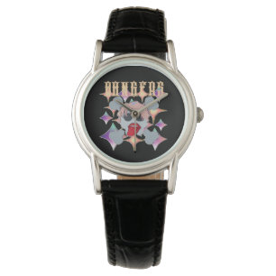 Mikitiez rock star skull red birthday redlip watch