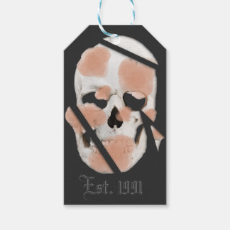 Mikitiez skull pink graffiti pride gift tags