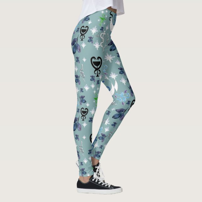 Mikitiez snake snakeperson wizard witch magic leggings (Right)