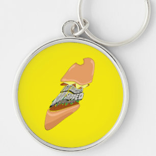 Mikitiez space dolly skull burger chips frenchfrie keychain