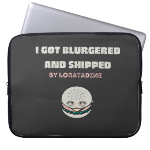 Mikitiez space dolly skull burger chips frenchfrie laptop sleeve