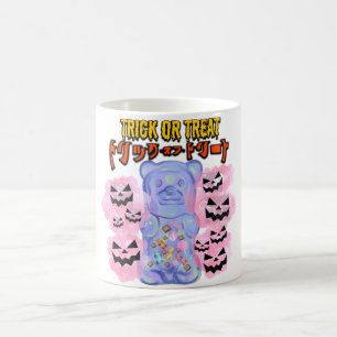 Mikitiez spooky vibes jellybear trickortreat anime coffee mug