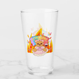 Mikitiez summer teddy bear jelly red wine fire glass