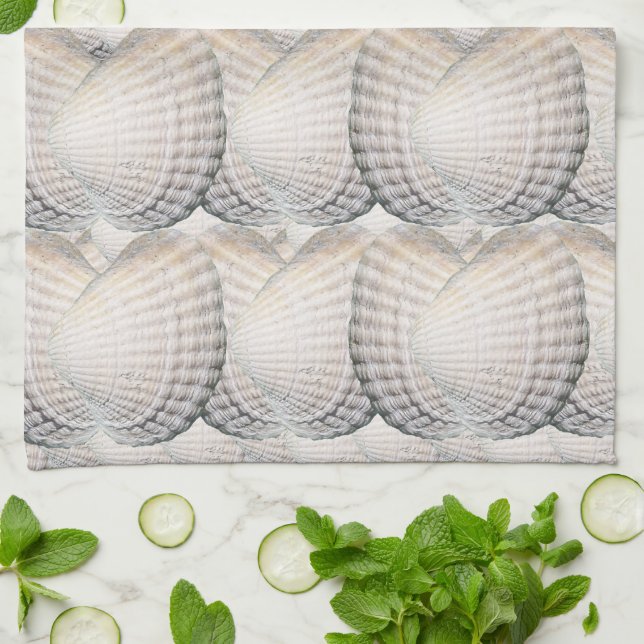 Mikitiez summer venus shell ocean beach kitchen towel (Folded)