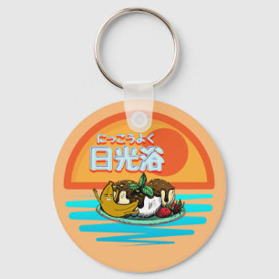 Mikitiez suntan sunbath brown summer windsurf keychain
