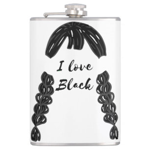 Mikitiez vintage gothic halloween black friday  hip flask