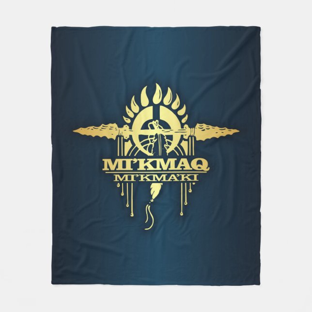 Mi'kmaq (Micmac) 2 Fleece Blanket (Front)