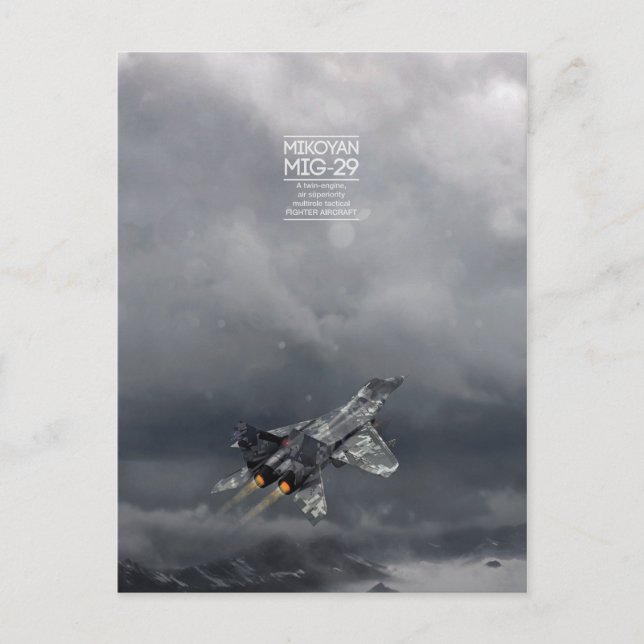 Mikoyan MiG-29 postcard (Front)