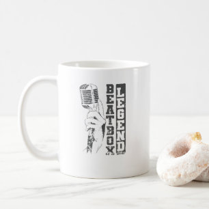 Mikrofon und eine Beat Box Legende Coffee Mug