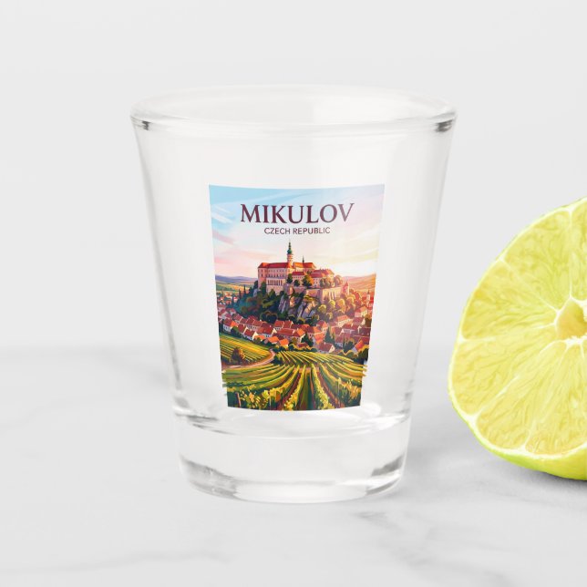 Mikulov Czech Republic Shot Glass (Front)
