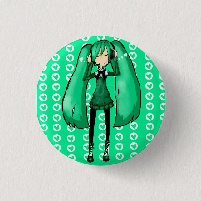 MIKUUUU 1 INCH ROUND BUTTON (Front)