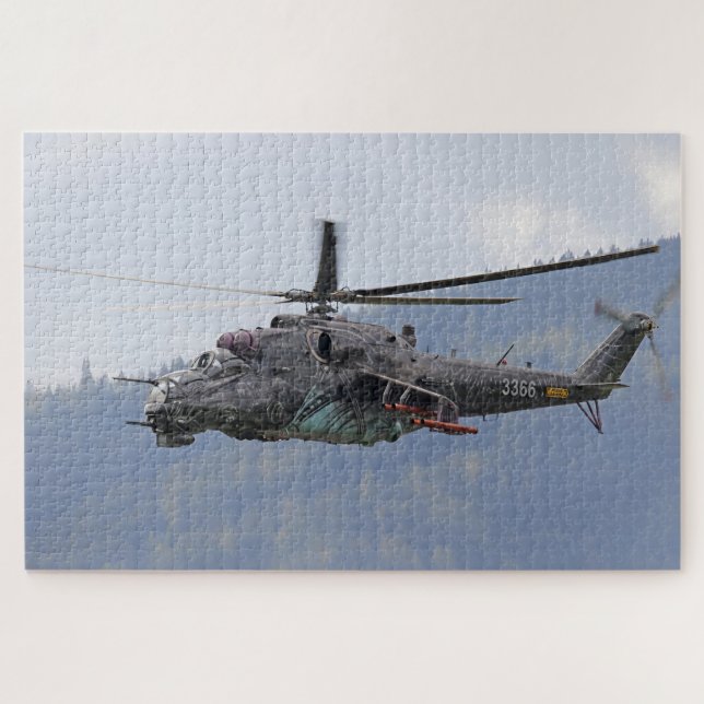 Mil Mi-24 Hind Jigsaw Puzzle (Horizontal)
