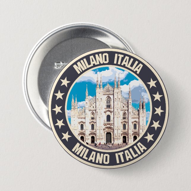 Milan                                              3 inch round button (Front & Back)