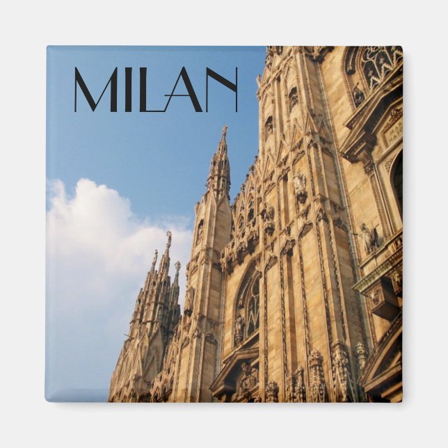 Milan Cathedral at Sunset Magnet (Front)