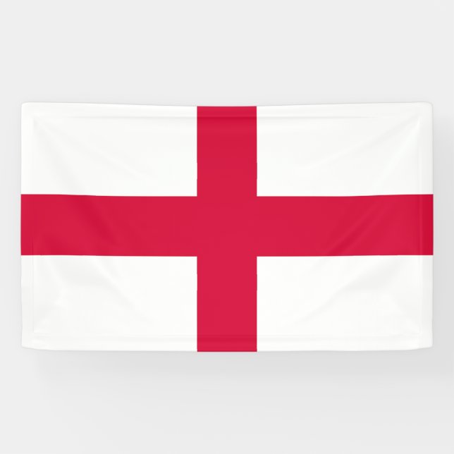 Milan city flag Milano Italy Italia symbol cross Banner (Horizontal)