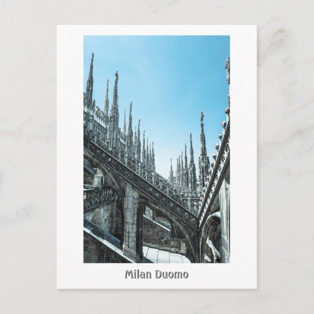 Milan Duomo Roof Postcard (Front)