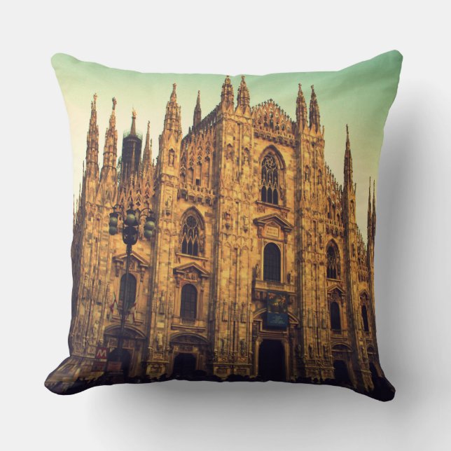 Milan, Italy Throw Pillow (Front)