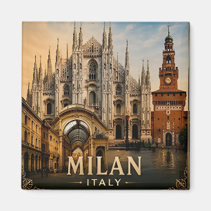 🧲 Milan Italy Vacation Keepsake For Travelers 🧲 Magnet