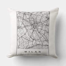 Milan Map Illustration