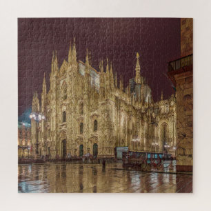 Milan - Piazza Duomo - Cathedral Square - by night Jigsaw Puzzle
