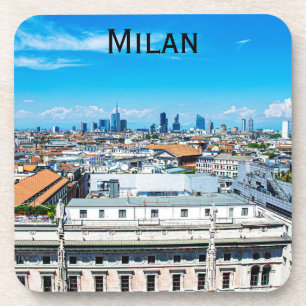 Milan skyline in Italy Coaster